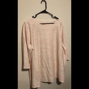 PLUS SIZE pink and cream top